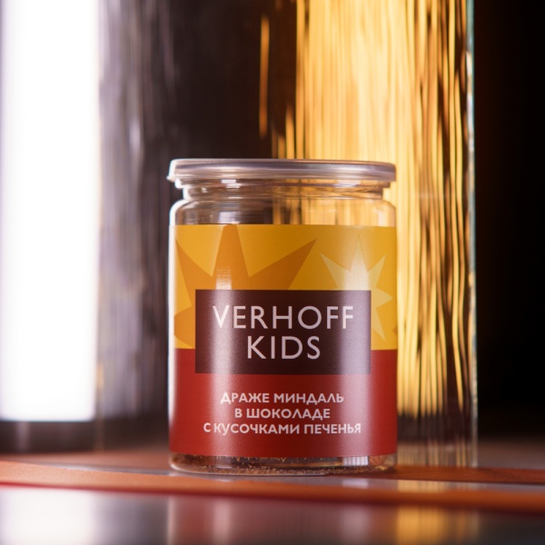Драже KIDS миндаль в шоколаде с кусочками печенья купить в интернет-магазине VERHOFF