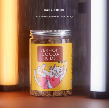 45% какао детское КИДС белая кошка из настоящего шоколада купить в интернет-магазине VERHOFF