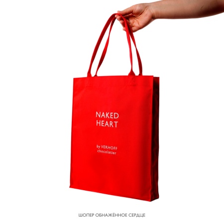 Шопер красный VERHOFF ОБНАЖЁННОЕ СЕРДЦЕ