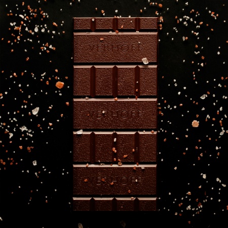 Темный шоколад «Волнующая соль» с тремя видами соли из какао-бобов Венесуэла 